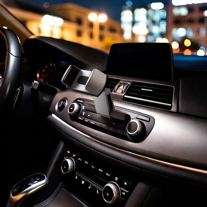 Uchwyt telefonu do montowania w slocie CD Maclean, Comfort Series, aluminium + ABS, MC-782