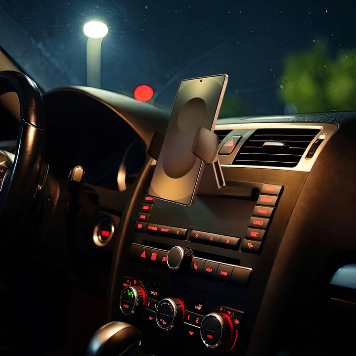 Uchwyt telefonu do montowania w slocie CD Maclean, Comfort Series, aluminium + ABS, MC-782