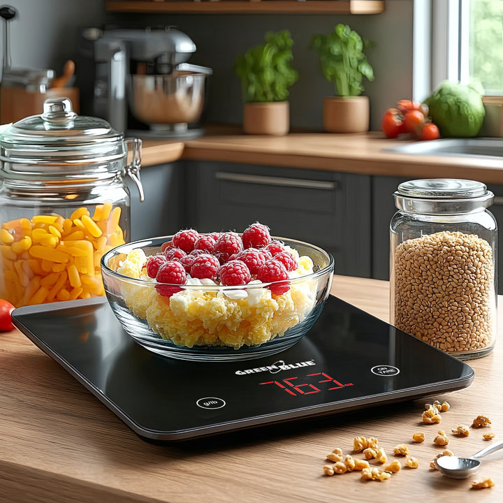 Waga kuchenna cyfrowa LED czarna GB171 z funkcją tarowania