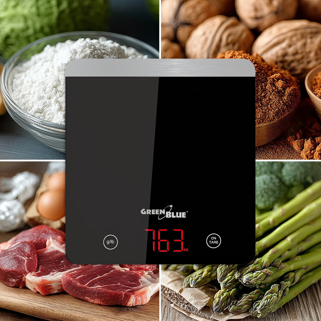 Waga kuchenna cyfrowa LED czarna GB171 z funkcją tarowania