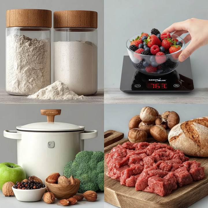 Waga kuchenna cyfrowa LED czarna GB171 z funkcją tarowania