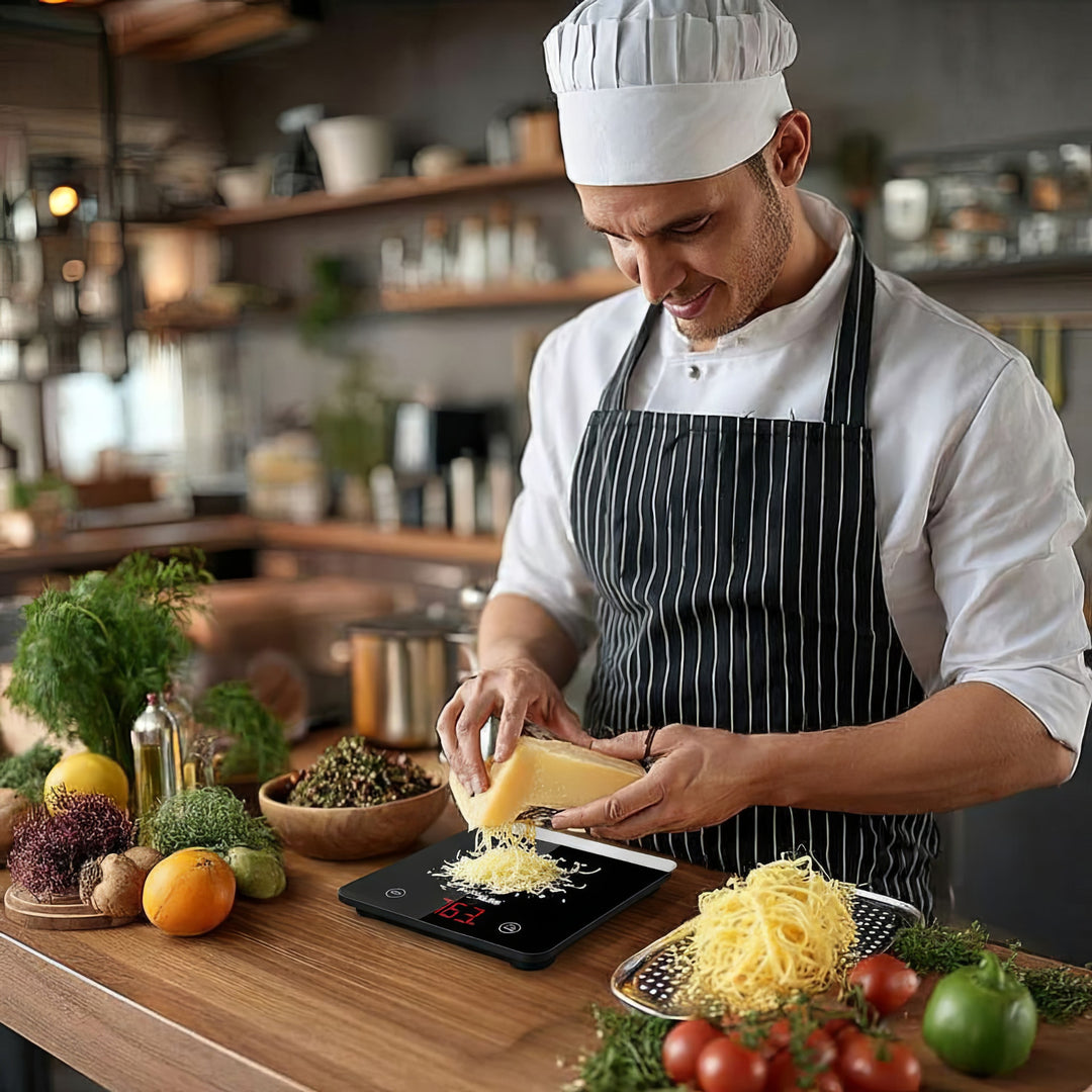 Waga kuchenna cyfrowa LED czarna GB171 z funkcją tarowania