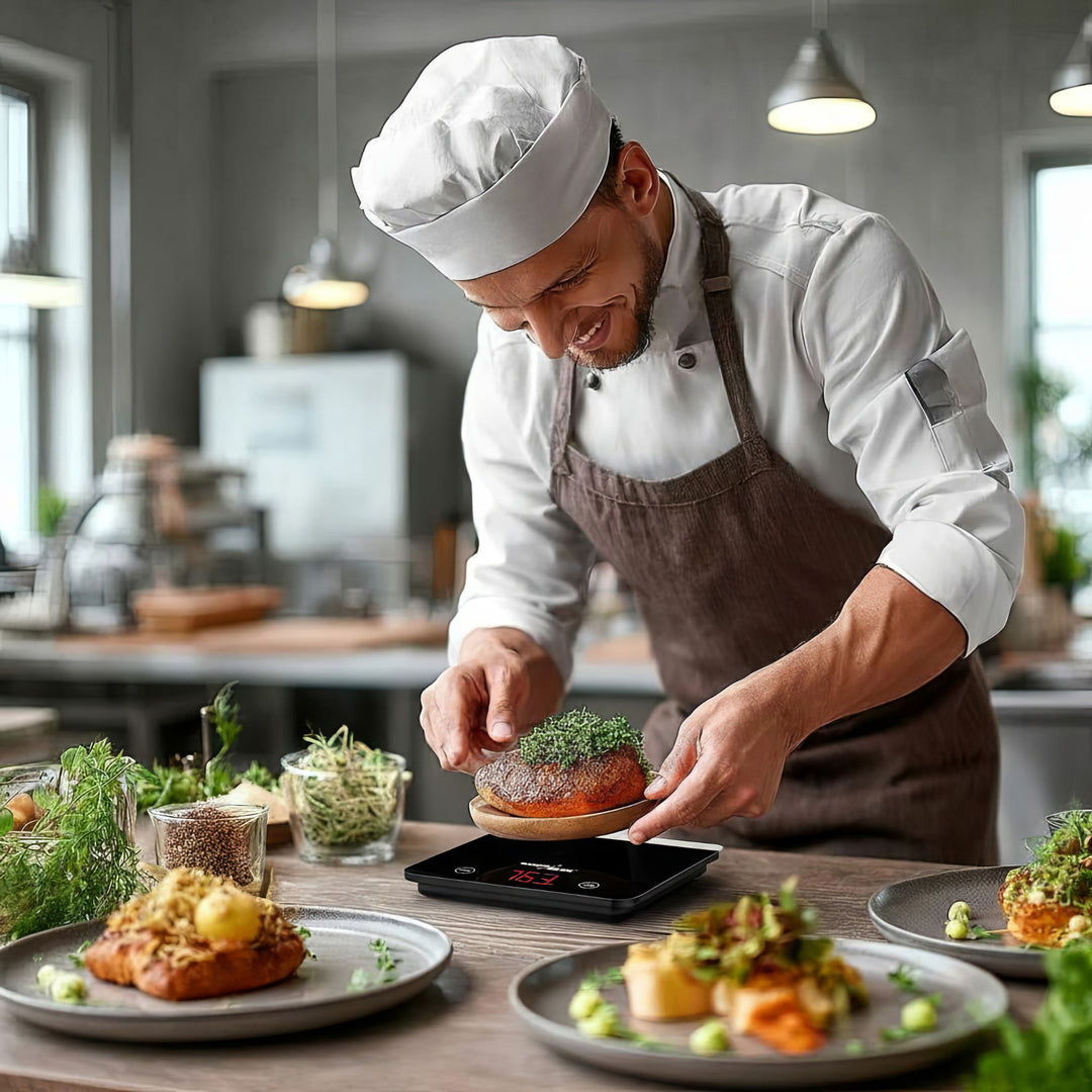 Waga kuchenna cyfrowa LED czarna GB171 z funkcją tarowania