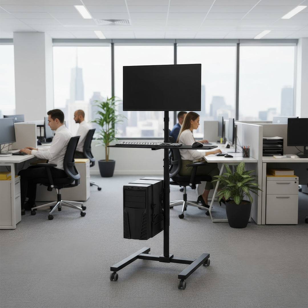 STOJAK UCHWYT pod MONITOR na TV WÓZEK do LED LCD OLED