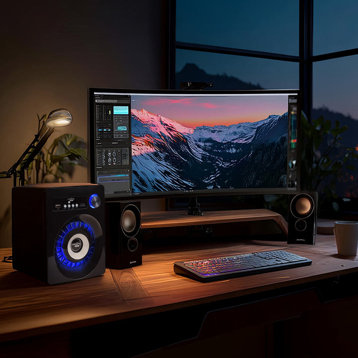 Zestaw głośników Bluetooth 2.1 Audiocore AC910 radio FM, wejście kart TF, AUX, zasilanie USB