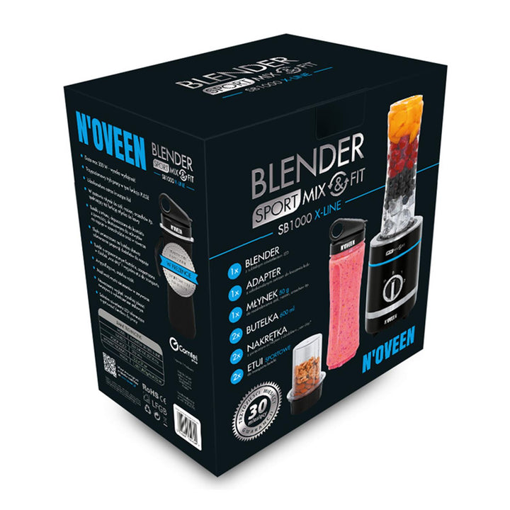 Blender Noveen Sport Mix & Fit SB1000 Xline 300W Akcesoria