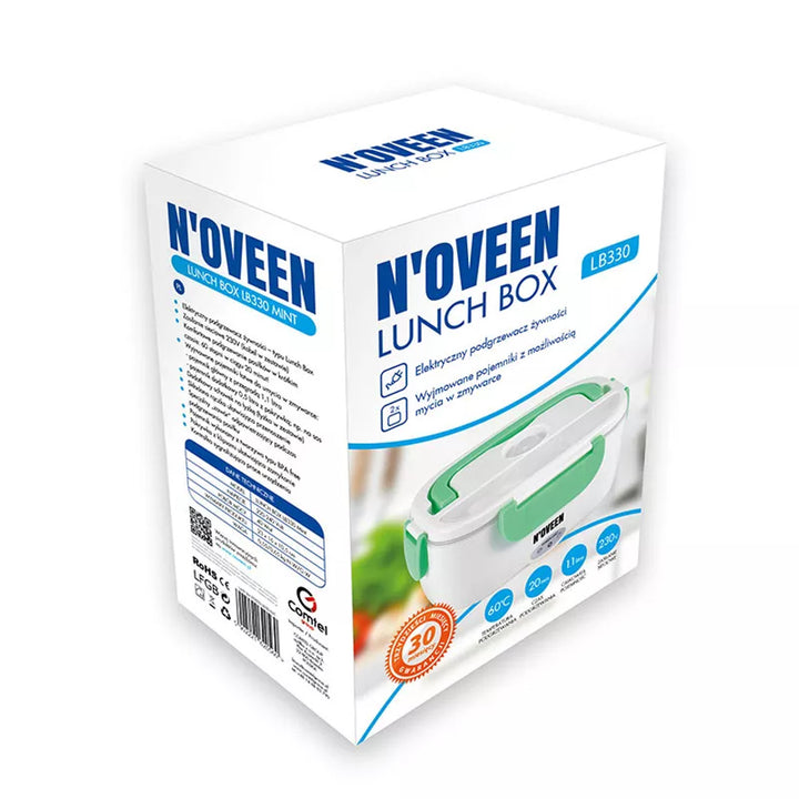 Elektryczny podgrzewacz żywności lunch box Noveen LB330 miętowy