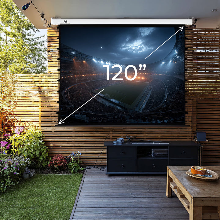 Ekran elektryczny Maclean, z naciągiem Premium , Ściana lub sufit, 120", 4:3, MC-993