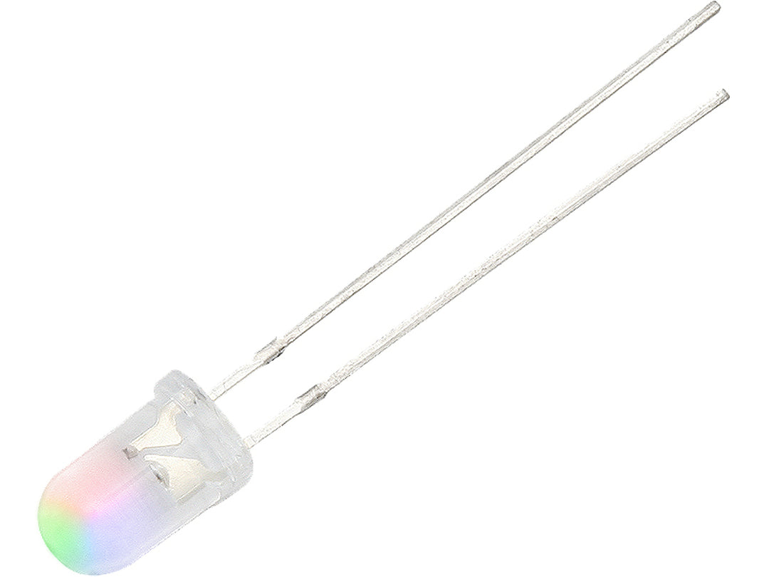 Dioda LED 3mm RGB wolno zmieniająca 3 kolory Zasilanie 3V