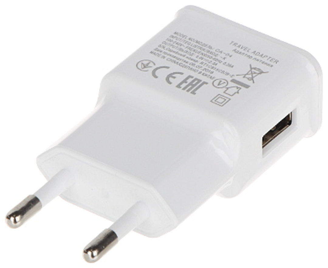 Ładowarka sieciowa USB CA-04 5V 2A Travel biała 100-240V