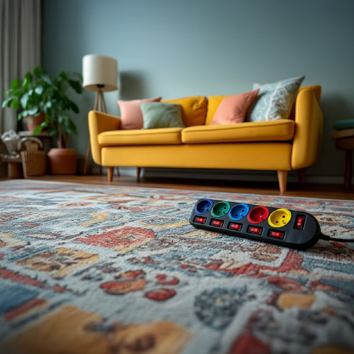 Listwa zasilająca przedłużacz 5 gniazd z włącznikami Maclean Energy MCE204M 250VAC/10A 1,5m Multi kolor