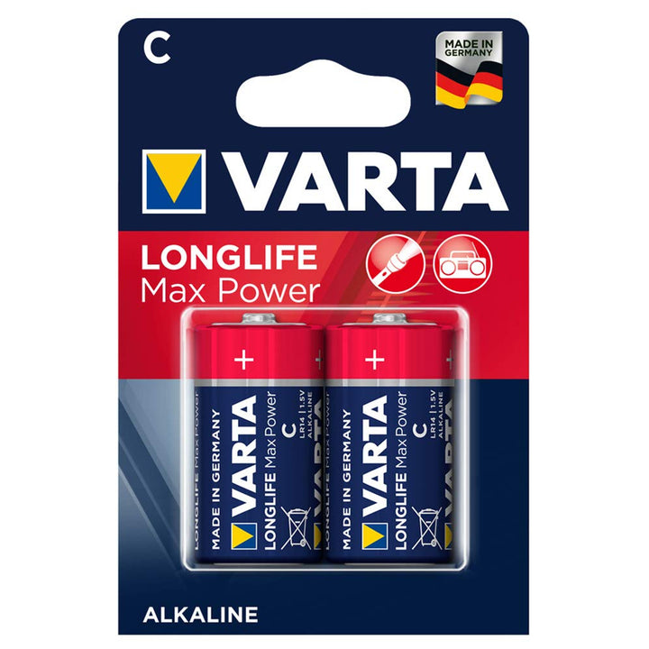 2x baterie alkaliczne Varta Longlife Max Power R14