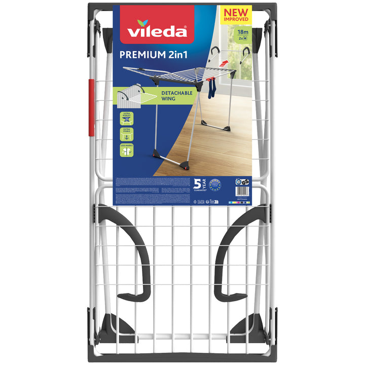 Suszarka na pranie Vileda Premium 2w1 z blokadą skrzydeł