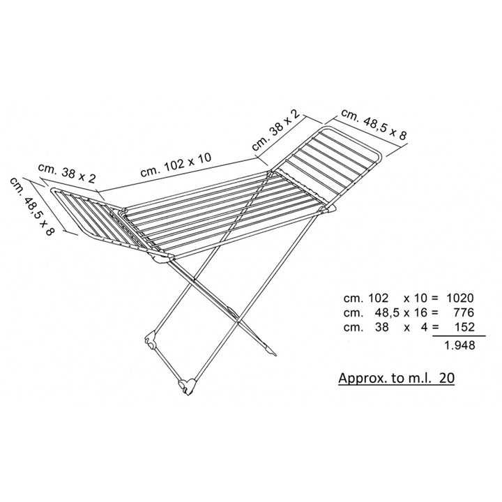 Suszarka na pranie Vileda Aluminium 100 odporna na rdzę i trudne warunki atmosferyczne