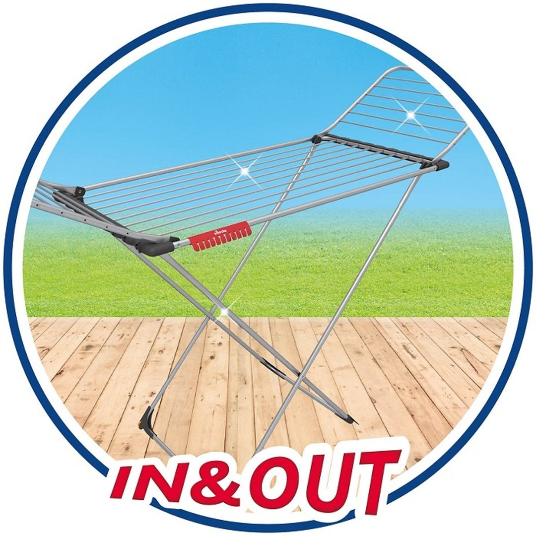 Suszarka na pranie Vileda Aluminium 100 odporna na rdzę i trudne warunki atmosferyczne