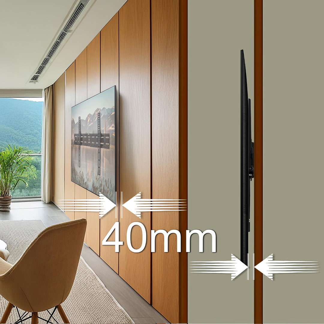 Uchwyt do telewizora 26-55" 40kg uniwersalny Maclean MC-862 czarny max vesa 400x400