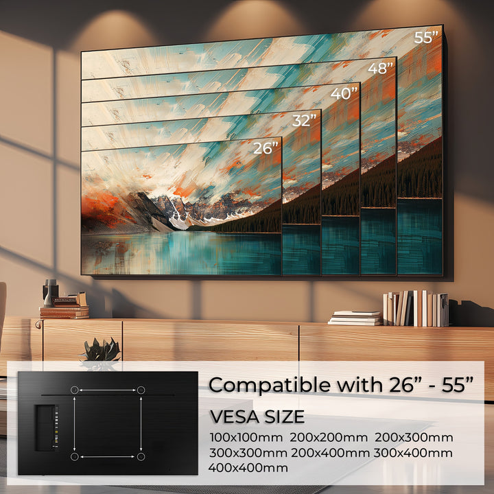 Uchwyt do telewizora 26-55" 40kg uniwersalny Maclean MC-862 czarny max vesa 400x400