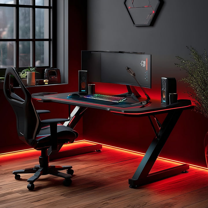 Mikrofon gamingowy USB LED YouTube streaming 1.5m czułość 21dB+3dB NanoRS RS710