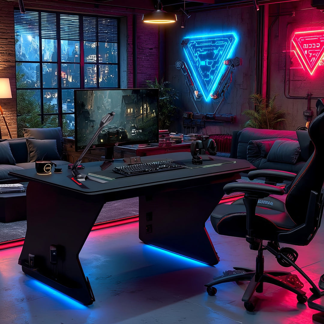 Mikrofon gamingowy USB LED YouTube streaming 1.5m czułość 21dB+3dB NanoRS RS710