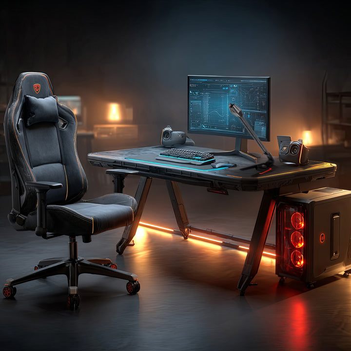 Mikrofon gamingowy USB LED YouTube streaming 1.5m czułość 21dB+3dB NanoRS RS710