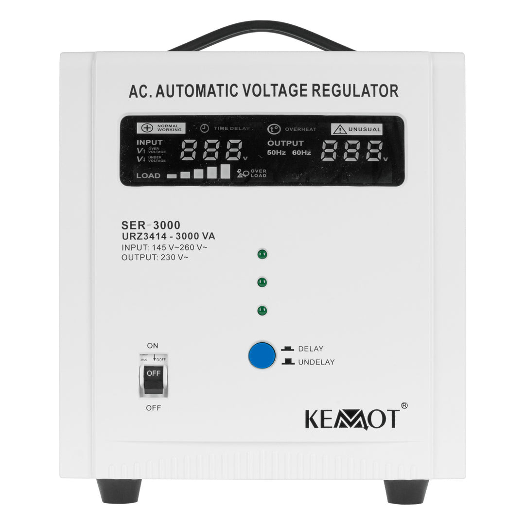Automatyczny stabilizator napięcia z wyświetlaczem LED KEMOT SER-3000