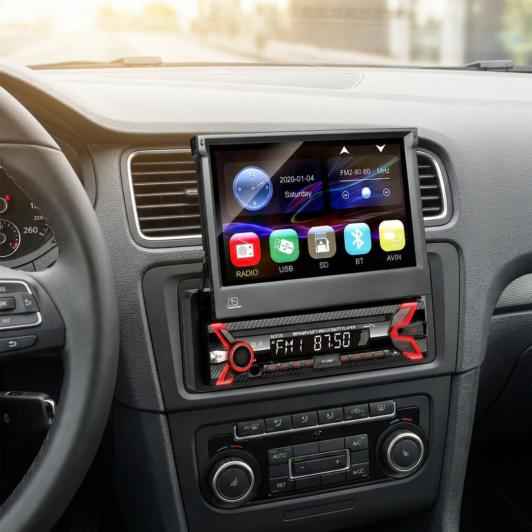 Radioodtwarzacz Audiocore AC9100 LCD 7" wysuwany dotykowy panel 1080P MP5 AVI DivX Bluetooth handsfree RDS + pilot