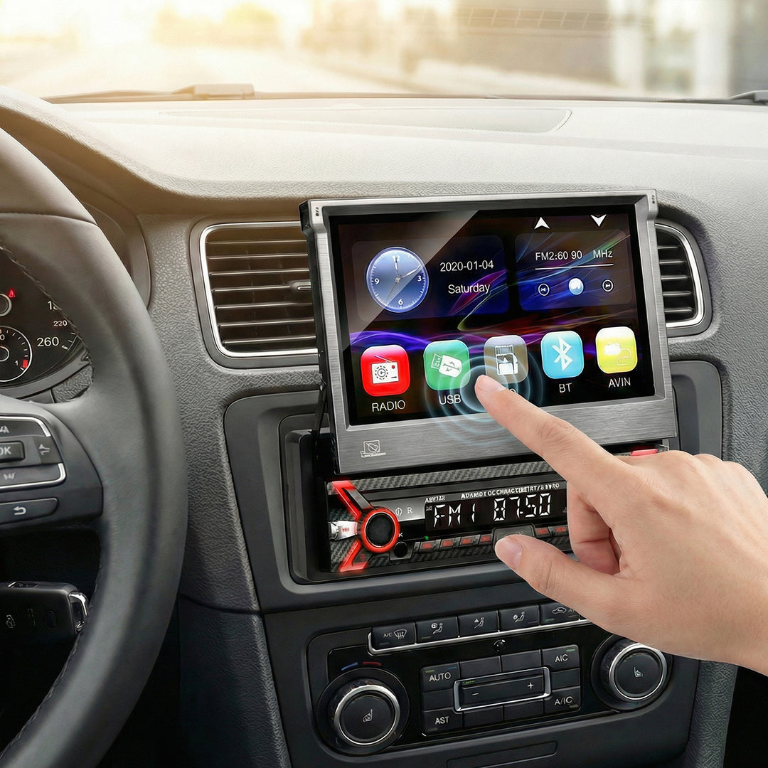 Radioodtwarzacz Audiocore AC9100 LCD 7" wysuwany dotykowy panel 1080P MP5 AVI DivX Bluetooth handsfree RDS + pilot