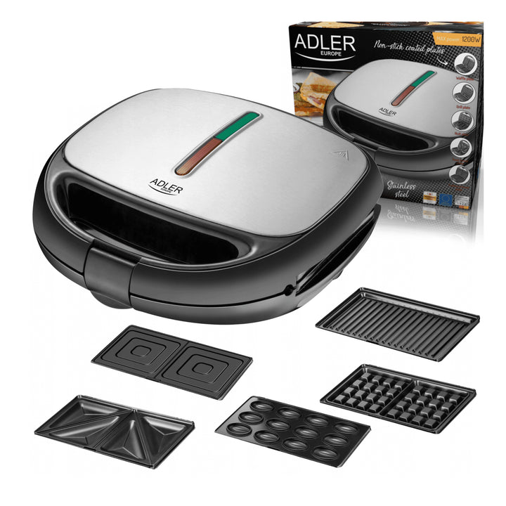 Opiekacz wielofunkcyjny Adler AD 3040 1200W 5 funkcji
