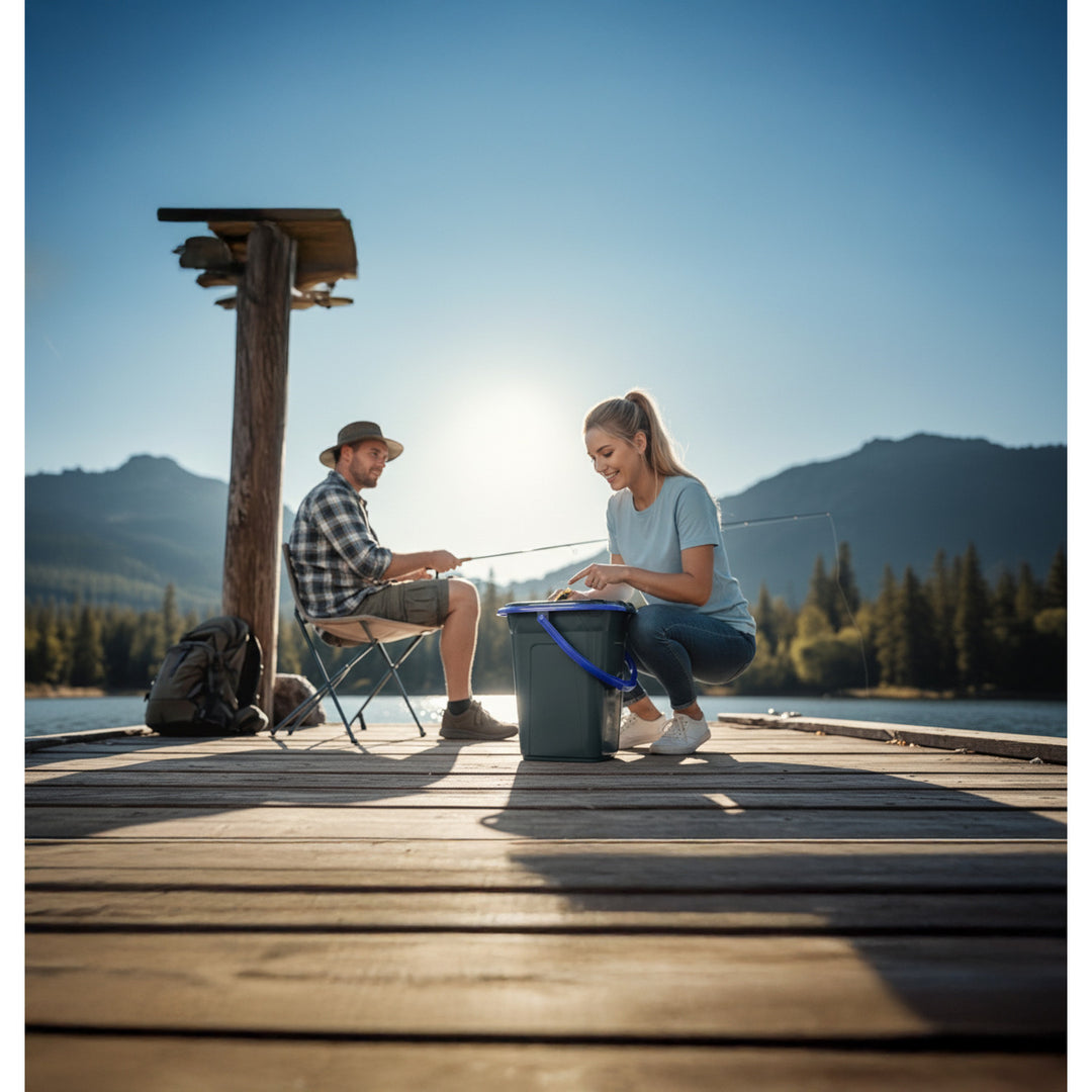 Toaleta turystyczna GreenBlue GB320BB czarno-granatowa