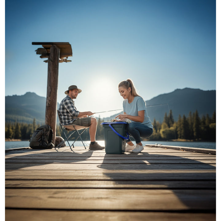 Toaleta turystyczna GreenBlue GB320BB czarno-granatowa