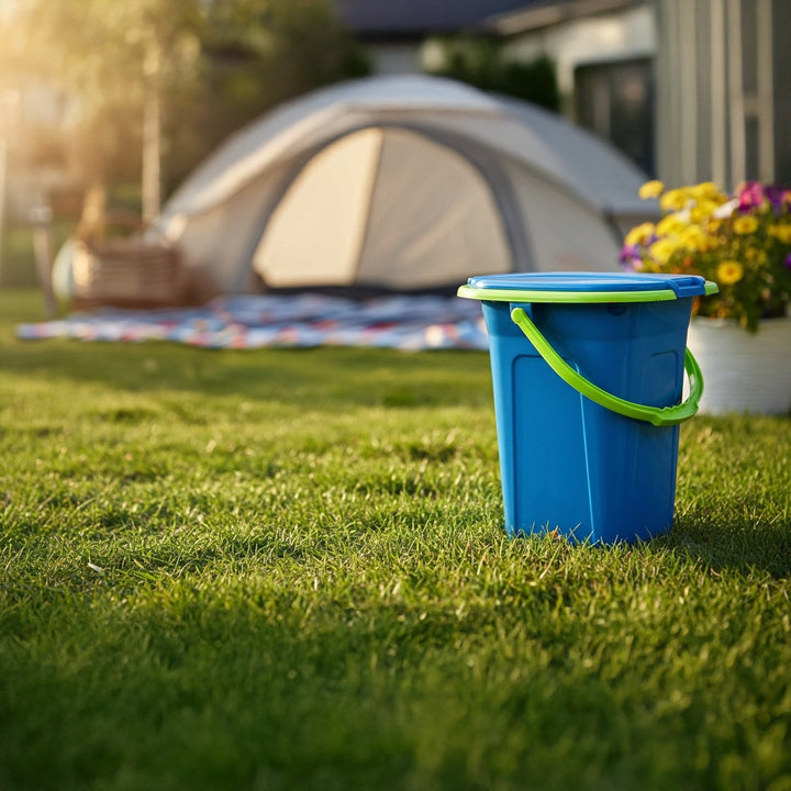 Toaleta turystyczna GreenBlue GB320BL morski-limonka