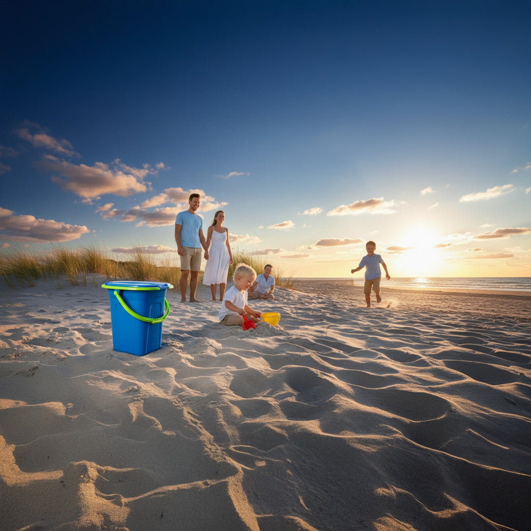 Toaleta turystyczna GreenBlue GB320BL morski-limonka