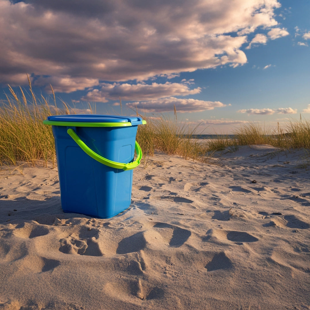 Toaleta turystyczna GreenBlue GB320BL morski-limonka