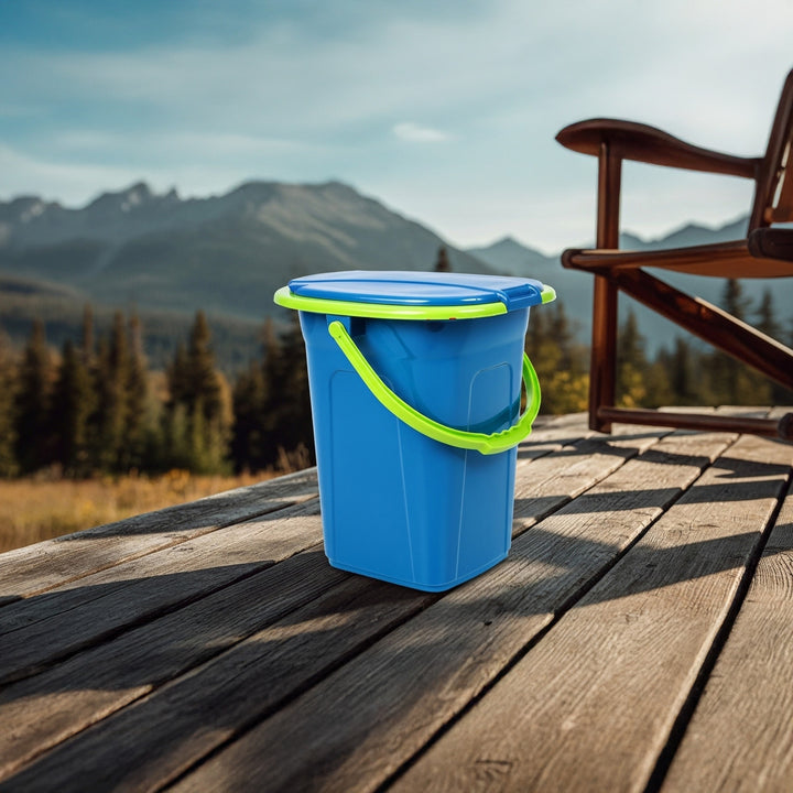 Toaleta turystyczna GreenBlue GB320BL morski-limonka