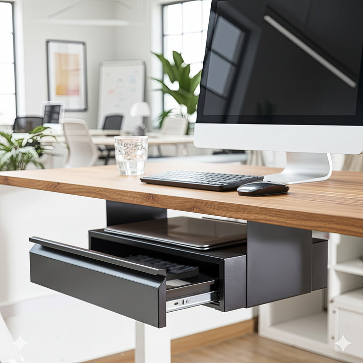 Szuflada ergonomiczna podbiurkowa czarna organizer Maclean MC-875 max 5kg