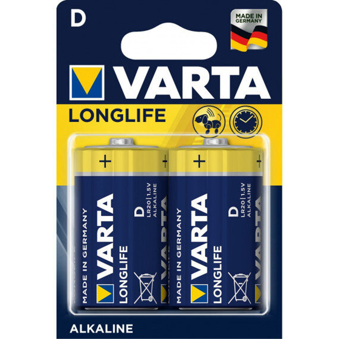 2x bateria alkaliczna Varta Longlife D / LR20 1,5V blister