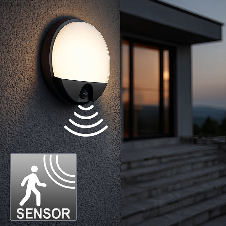 Lampa LED z czujnikiem ruchu na podczerwień MCE291 GR 1100lm 15W IP54 Maclean Energy kolor szary