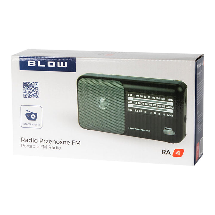 Radio przenośne analogowe AM/FM RA4 Blow 2x bateria R20