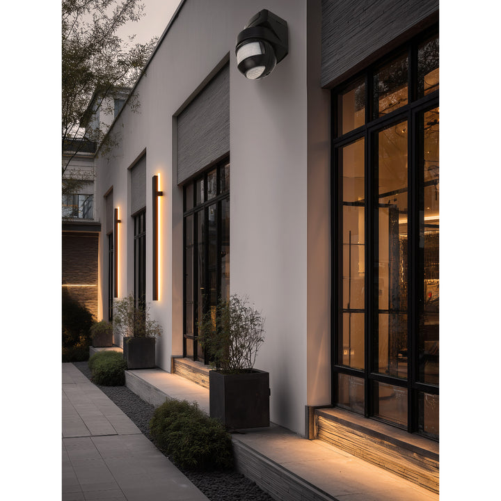 Ścienny czujnik ruchu zmierzchu 180° + 360° 2000W Maclean Energy MCE295 czarny