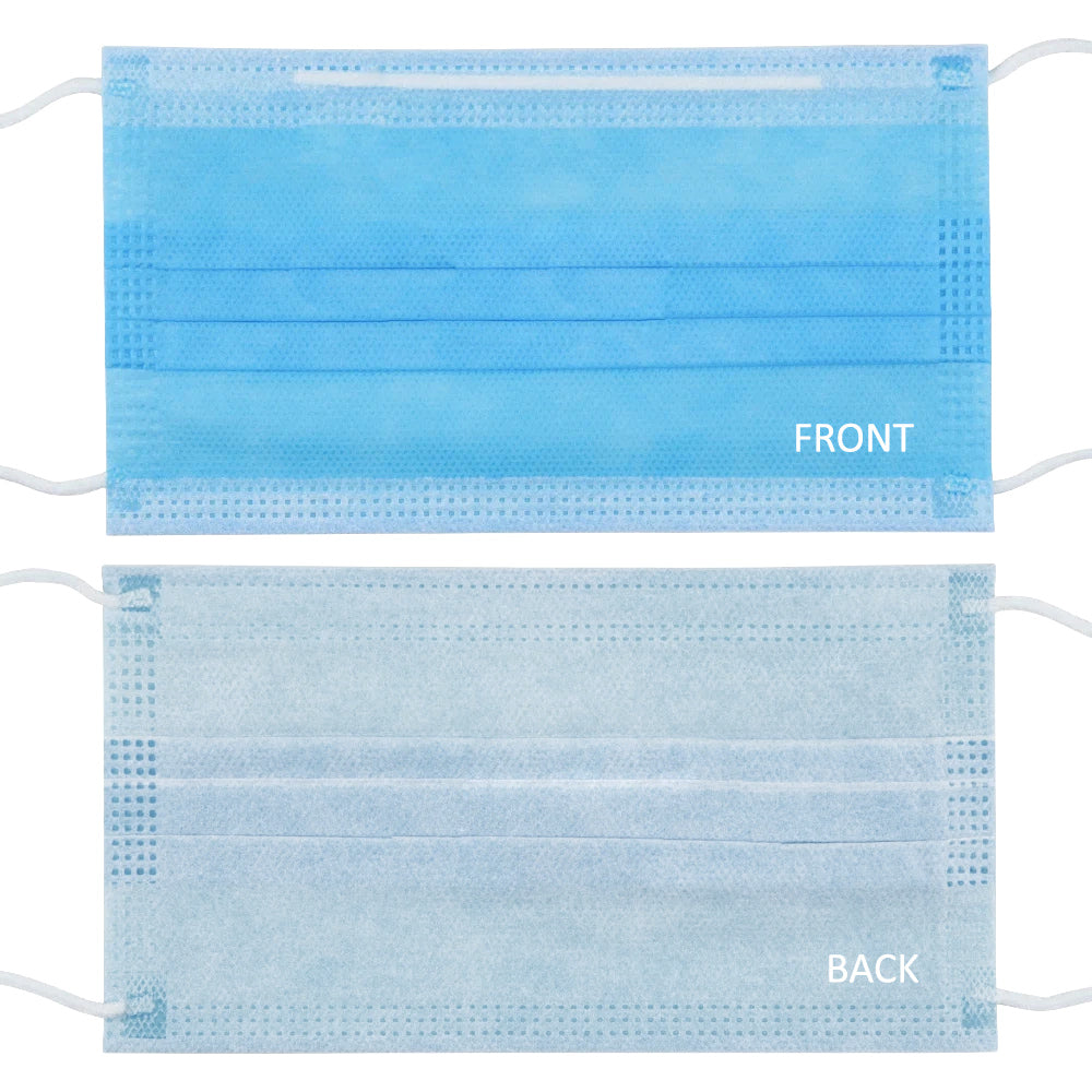 Maska jednorazowa FFP2 - zestaw 50szt - kolor niebieski 50 sztuk maseczek do ochrony osobistej Promedix PR-205