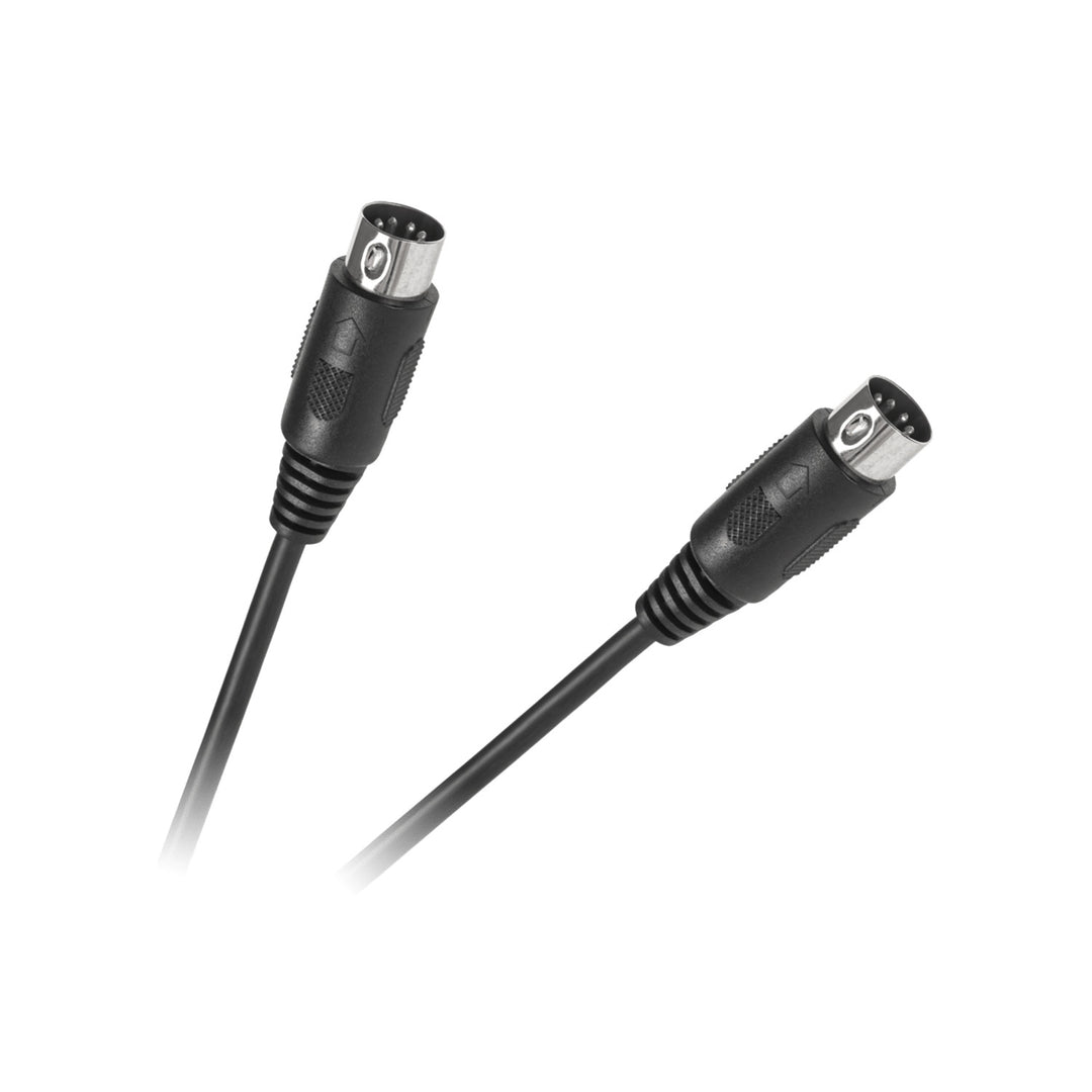 Przewód kabel audio DIN5 wtyk-wtyk 1,2m czarny KPO2791-1,2