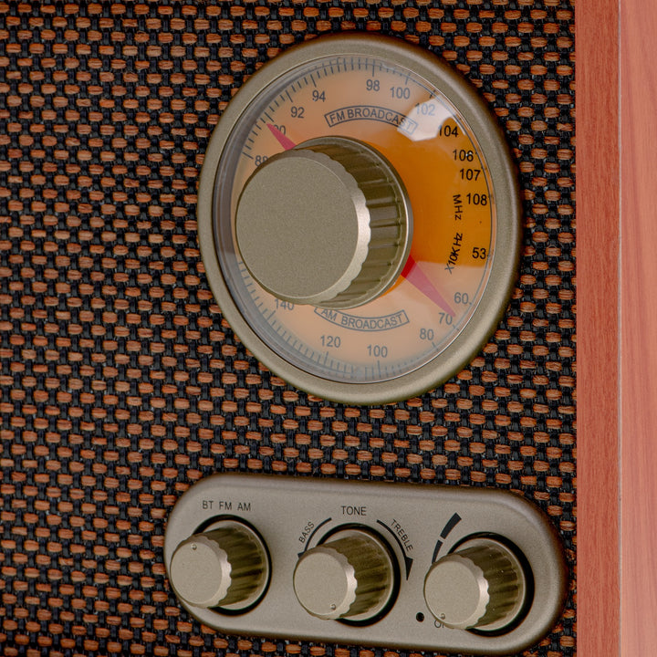 Radio FM AM retro z Bluetooth Adler AD 1171 z drewnianą obudową