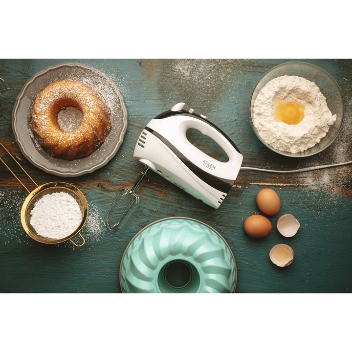 Mikser kuchenny Adler, moc 300W, 5 prędkości, funkcja Turbo, AD 4205 b