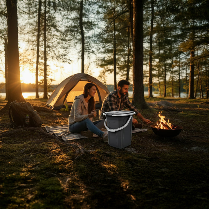 Toaleta przenośna turystyczna wiadro wc 19l greenblue gb320 ag