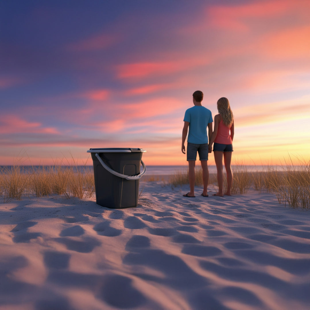 Toaleta przenośna turystyczna wiadro wc 19l greenblue gb320 ag