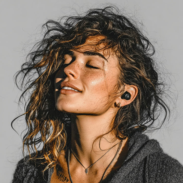 Douszne słuchawki TWS BT 5.1 Audiocore z bazą do ładowania 300mAh, słuchawki 30mAh, czarne AC580