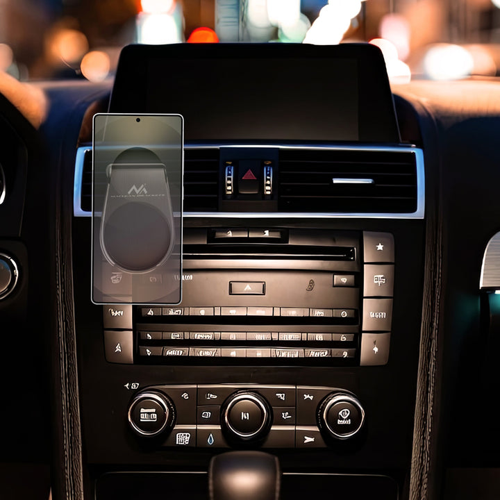 Samochodowy uchwyt do telefonu Maclean, magnetyczny, uniwersalny, do kratki went., materiał wykonania ABS, MC-326