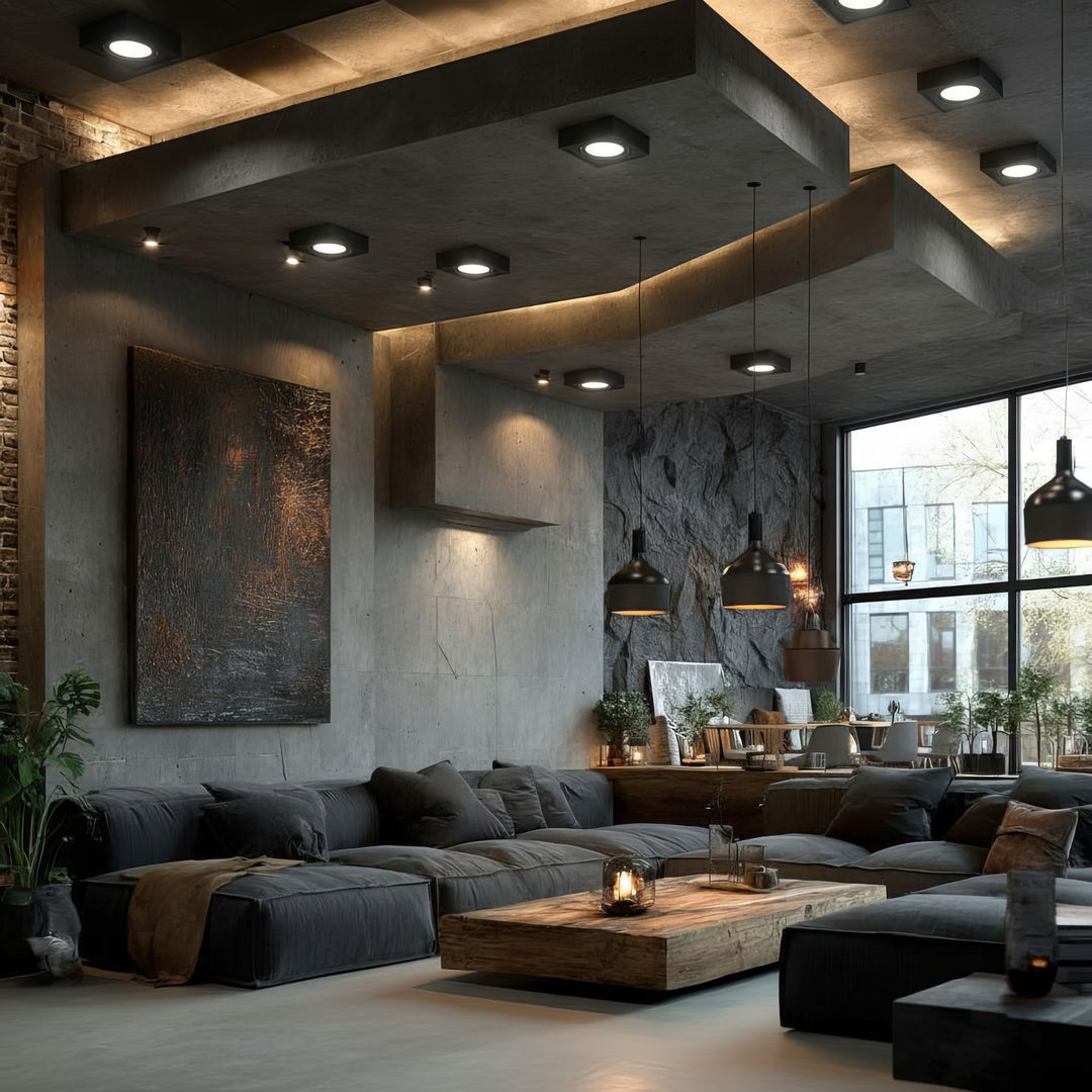 Punktowa oprawa sufitowa Maclean, dla źródeł światła MR16/GU10, kolor czarny, 94x94x32mm, kwadratowa, alu, MCE464 B