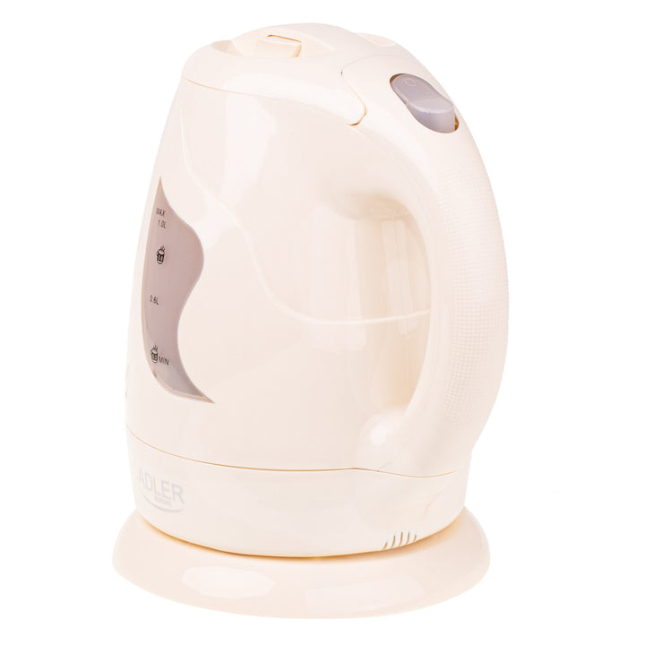Czajnik bezprzewodowy Adler, 850W, 1L, beżowy, AD 08 b