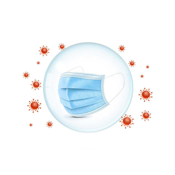 Maseczka medyczna ochronna chirurgiczna antywirusowa Medivon MDV-4420 typ II, 3 warstwowa, 50 szt